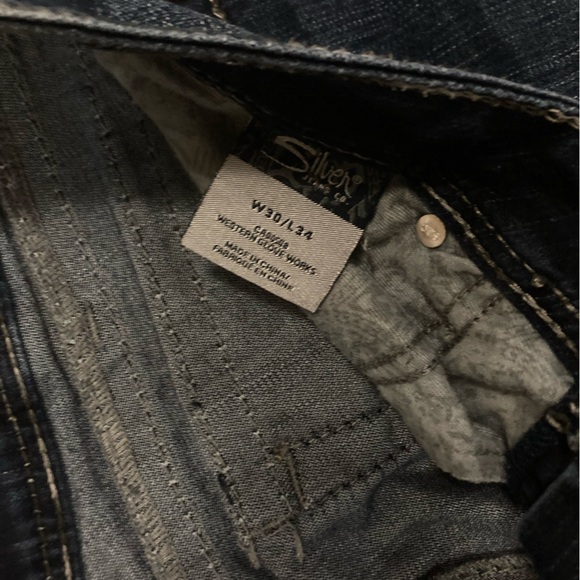 Silver boot cut Y2K jeans - Picture 7 of 8